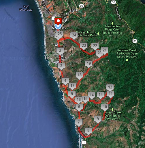 Map - Halfmoon Bay Backroads